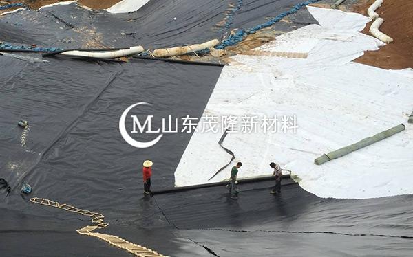 《菏泽曹县垃圾发电厂》土工布、土工膜施工